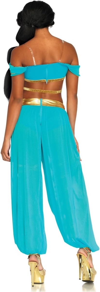 Detalle de Leg Avenue Oasis Arabian Princess Costume for Women with Split-Leg Harem Pants