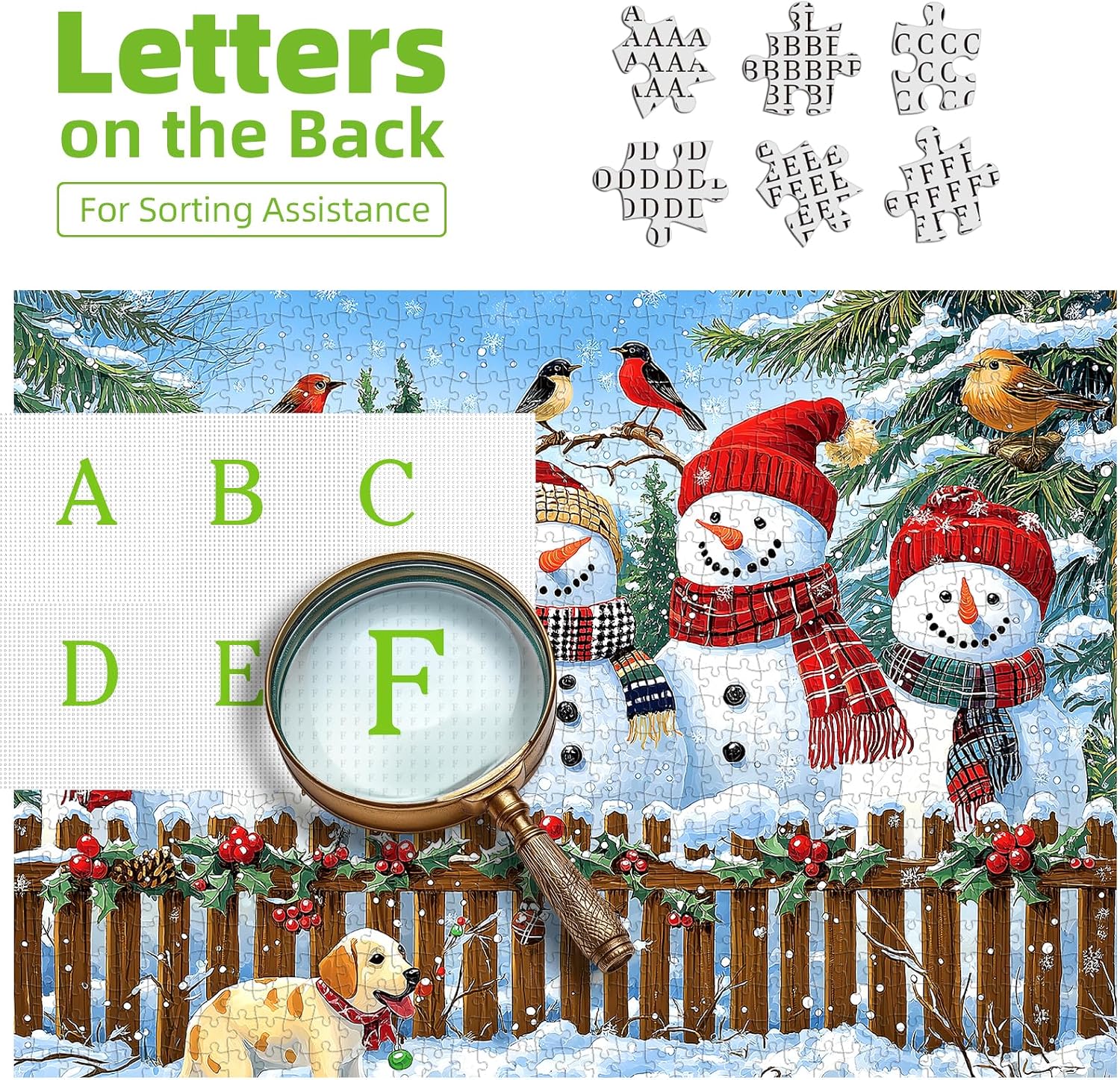 Detalle de MINIWAN Christmas Jigsaw Puzzle 500 Pieces