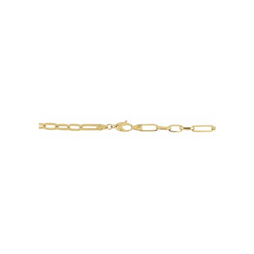 Thumbnail 2 de DelPia Collana Donna 2begold 18kt e Argento Sterling 925 - Modello Paperclip con Cristalli Bianchi, 51 cm
