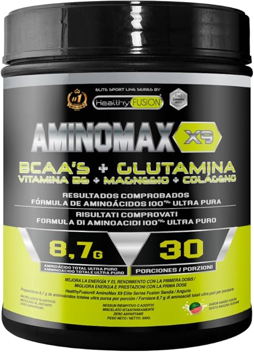 Healthy Fusion AminoMax 💪 | Aminoácidos Esenciales 300g