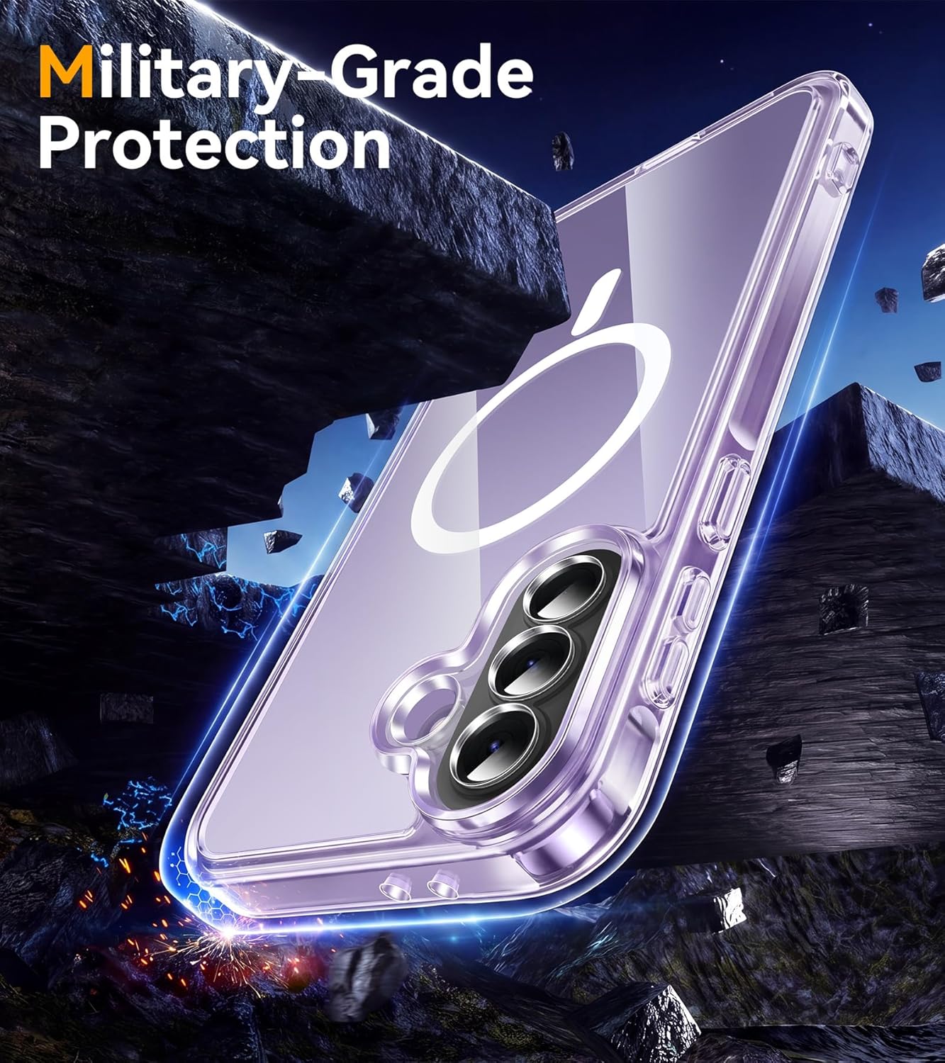 Thumbnail 1 de Opkiegrn Samsung Galaxy A37 5G Case with 2 HD Screen Protectors – MagSafe Compatible, Clear, Shockproof & Camera Protected