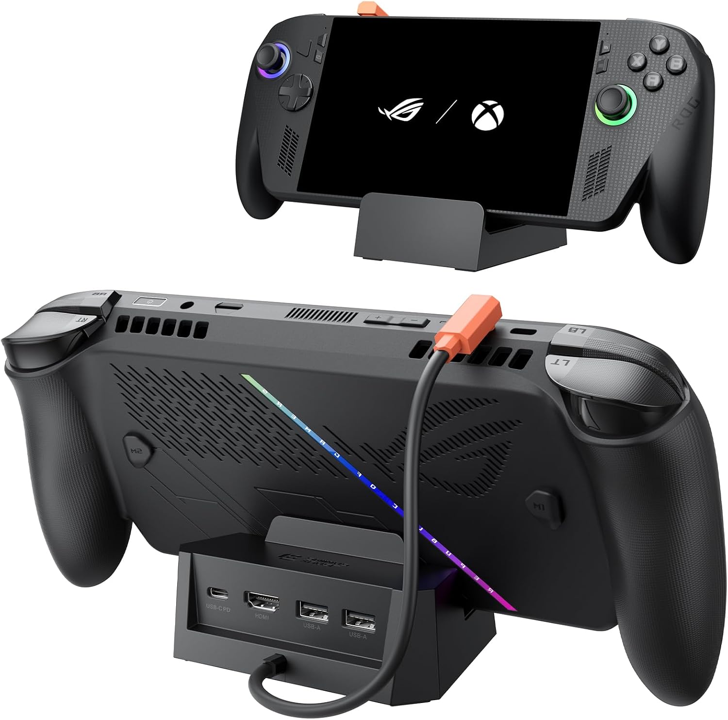 Detalle de JSAUX Steam Deck Dock (4-in-1) – 4K@60Hz, 100W PD, HDMI 2.0, USB 2.0 for Steam Deck OLED, ROG Ally/X, Legion Go and more