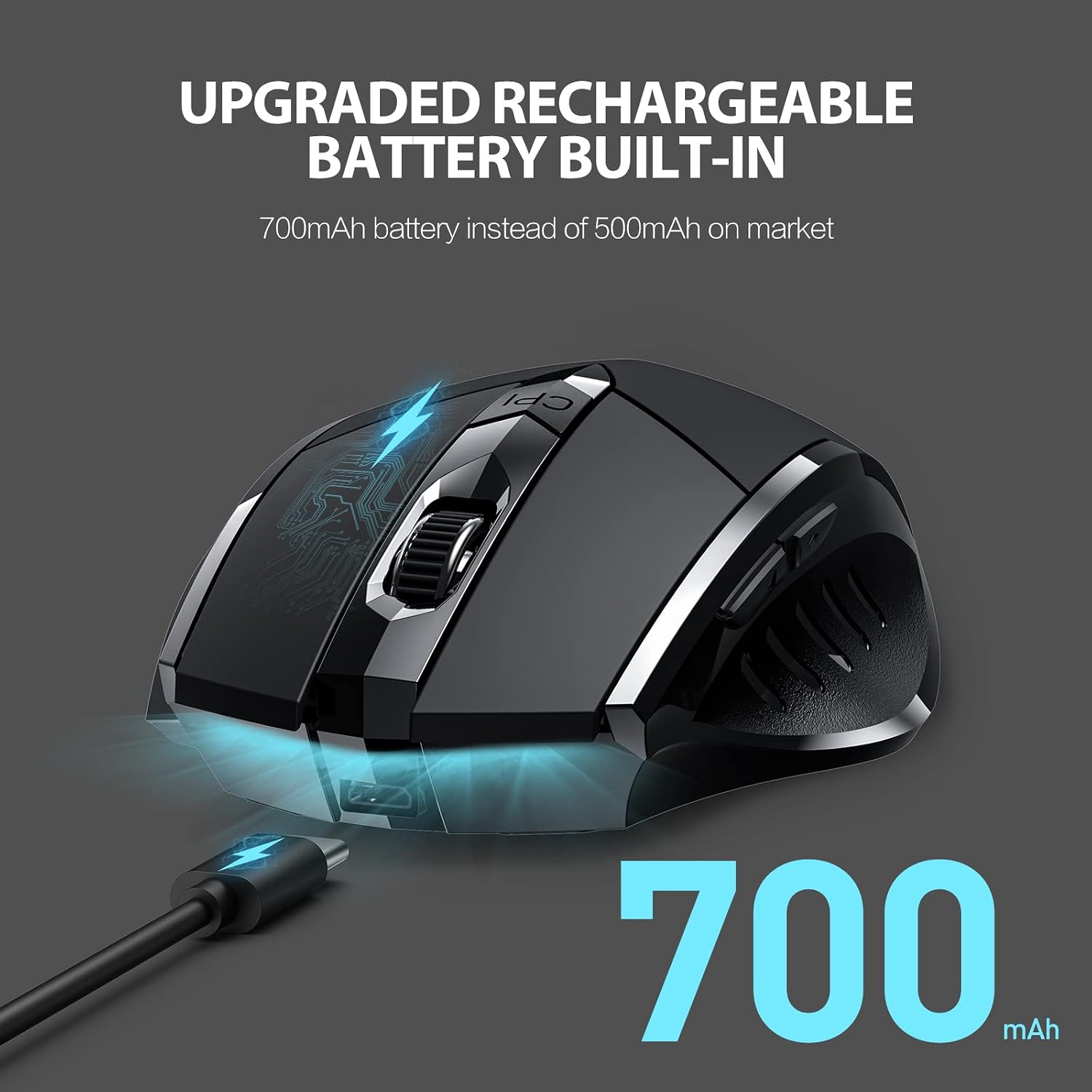 Detalle 2 de Inphic Souris sans Fil 1600 DPI
