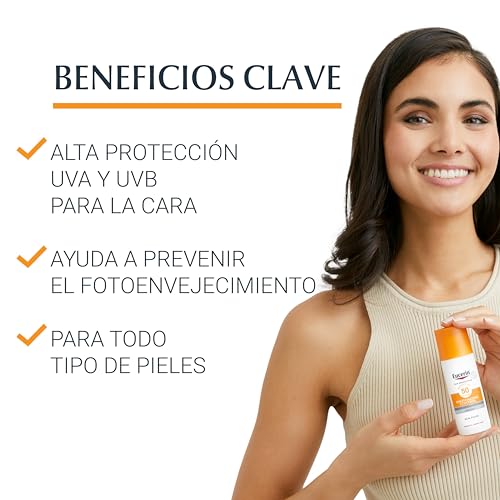 Detalle 2 de Eucerin Sun Fluido Anti‑age Rostro FPS50 50 ml