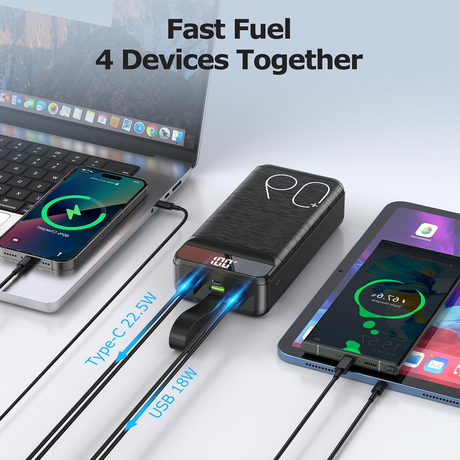 Thumbnail 3 de Power Bank 60000mAh 22,5W Schnellladung