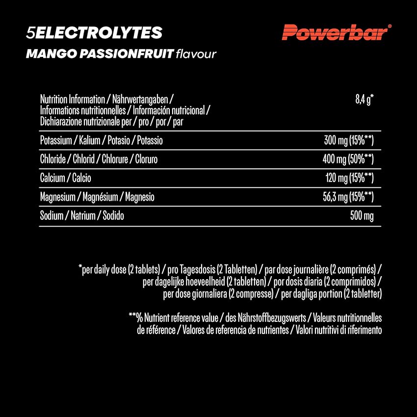 Thumbnail 5 de PowerBar 5 Electrolytes Mango-Passionfruit 12x10 Tabs 💧