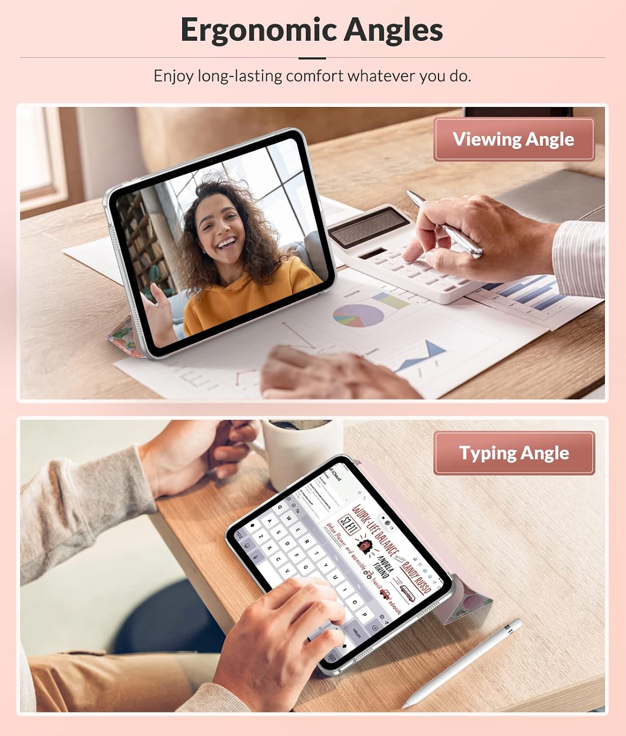 Thumbnail 4 de MoKo Case for New iPad (A16) 11th Gen 2025 / 10th Gen 2022 – Translucent Frosted Back, Auto Wake/Sleep, Touch ID Support