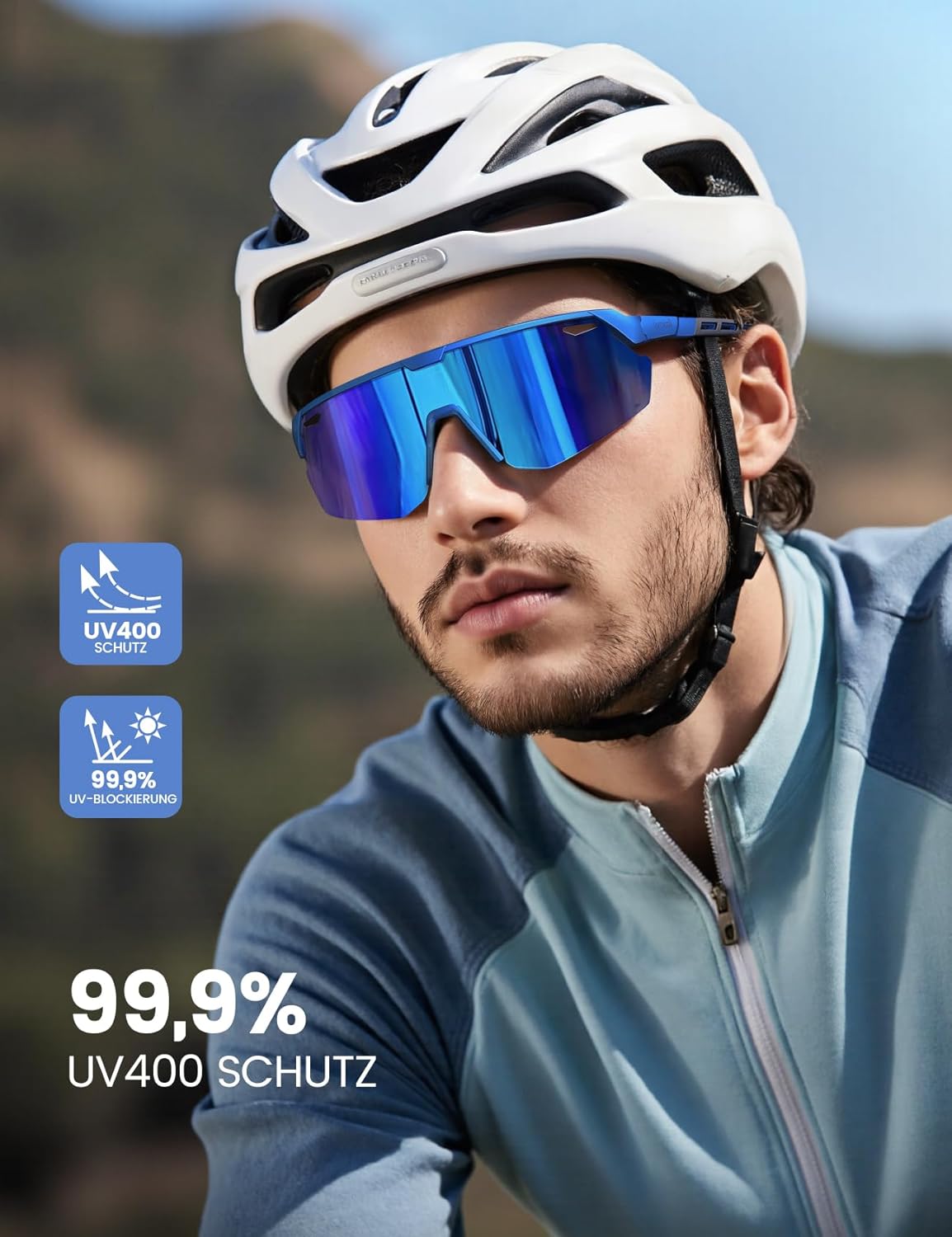 Thumbnail 1 de Lamicall Schnelle Sportbrille Herren & Damen (24 g, TR-90) mit polarisierenden TAC-Gläsern und UV400