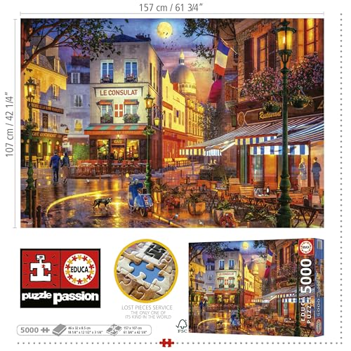 Detalle de Educa Le Consulat 🧩 Puzzle 5000 piezas para adultos, 157x107 cm