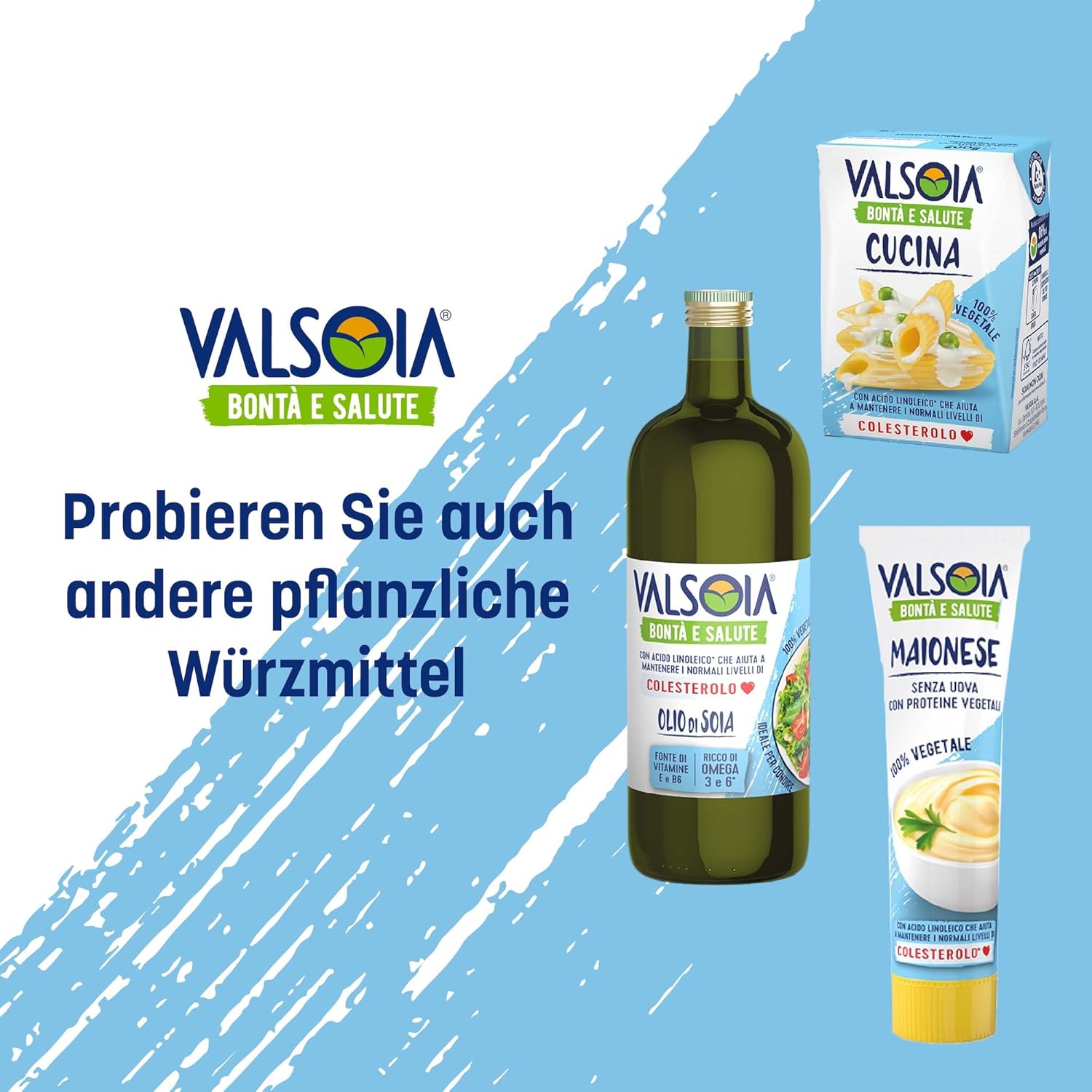 Thumbnail 6 de Valsoia Pflanzliche Mayonnaise auf Sojabasis (eifrei), ideal für Veganer & Vegetarier, 4 x 150 ml