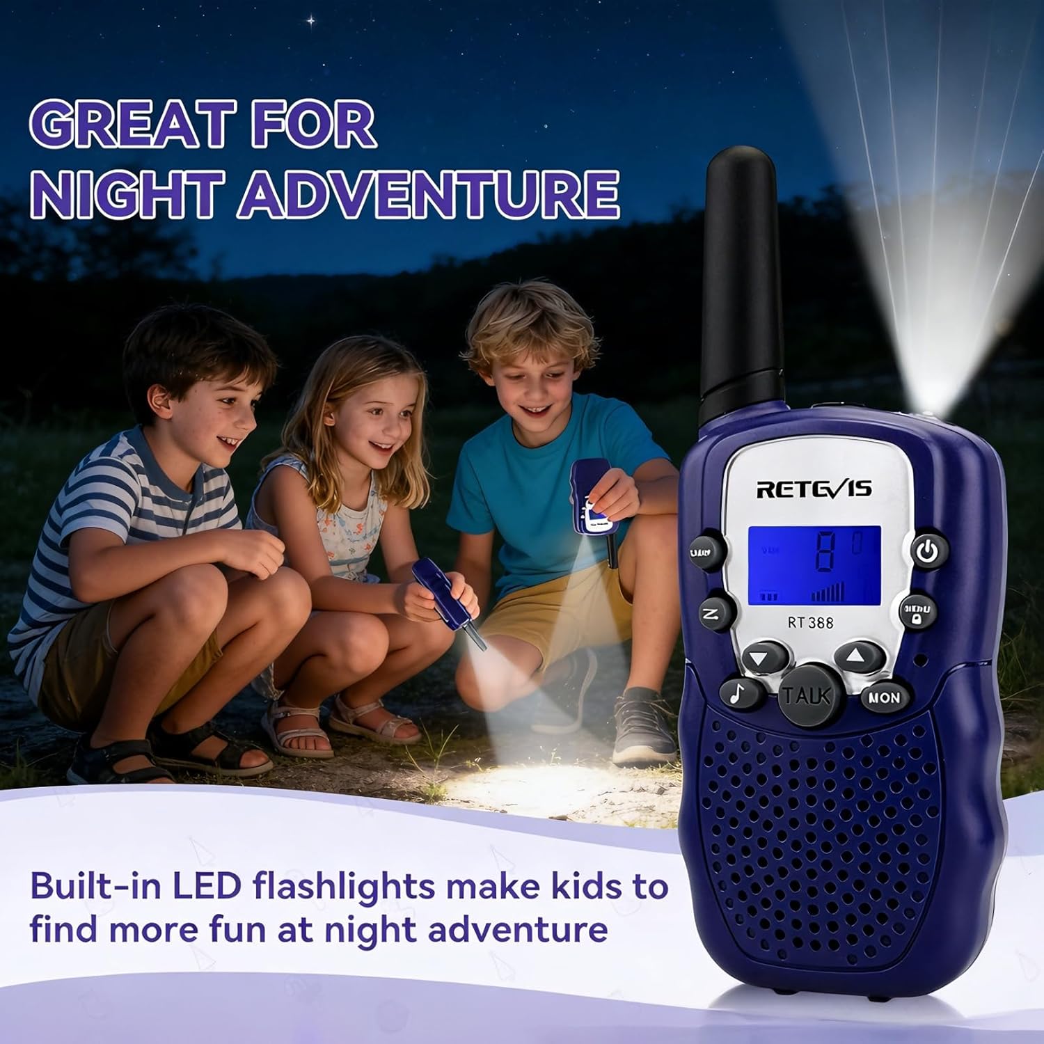Detalle de Retevis RT388 Walkie Talkie 4–12 Jahre