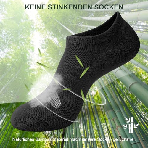 Detalle de Niofind Bamboo Trainer Socks for Women and Men – No Show, Soft, Breathable, Non-Slip