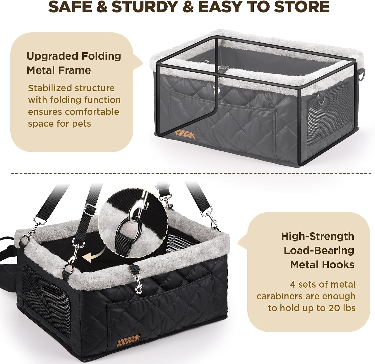 Thumbnail 2 de Dog Booster Car Seat for Small Dogs