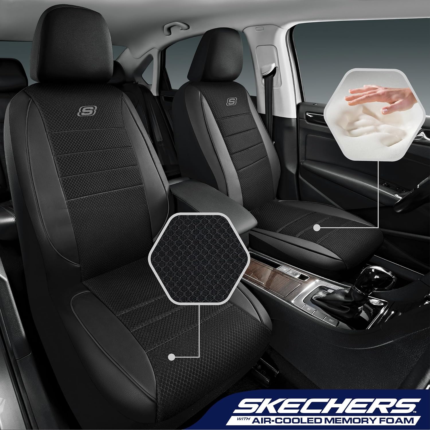 Detalle 2 de Skechers Air-Cooled Memory Foam Seat Covers
