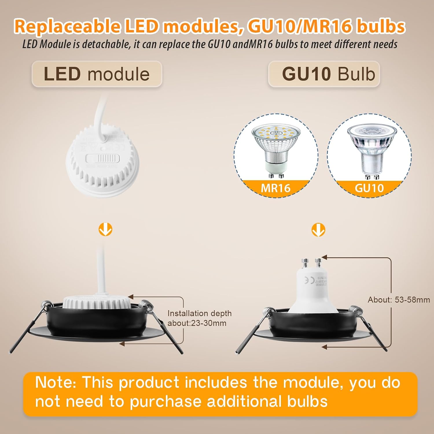 Thumbnail 5 de GeyouLux LED Einbaustrahler 6 W Set