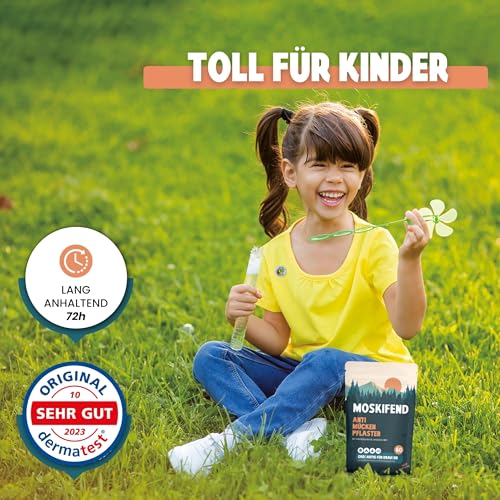 Detalle 2 de Moskifend Mückenschutzpflaster – 60 Aufkleber im Tierdesign für Kinder, Babys und Erwachsene
