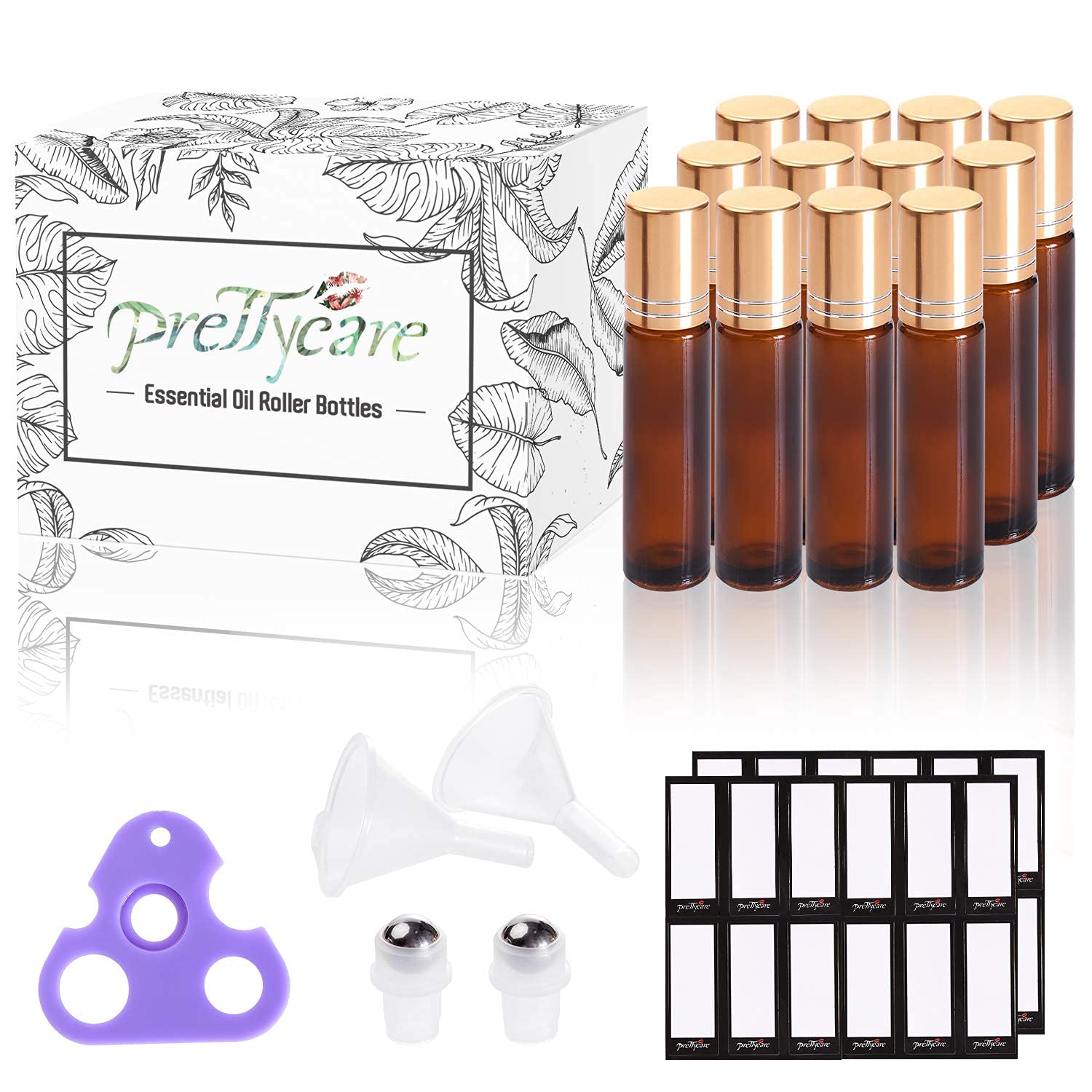 Detalle 2 de PrettyCare 10 ml Roller Bottles 12-Pack