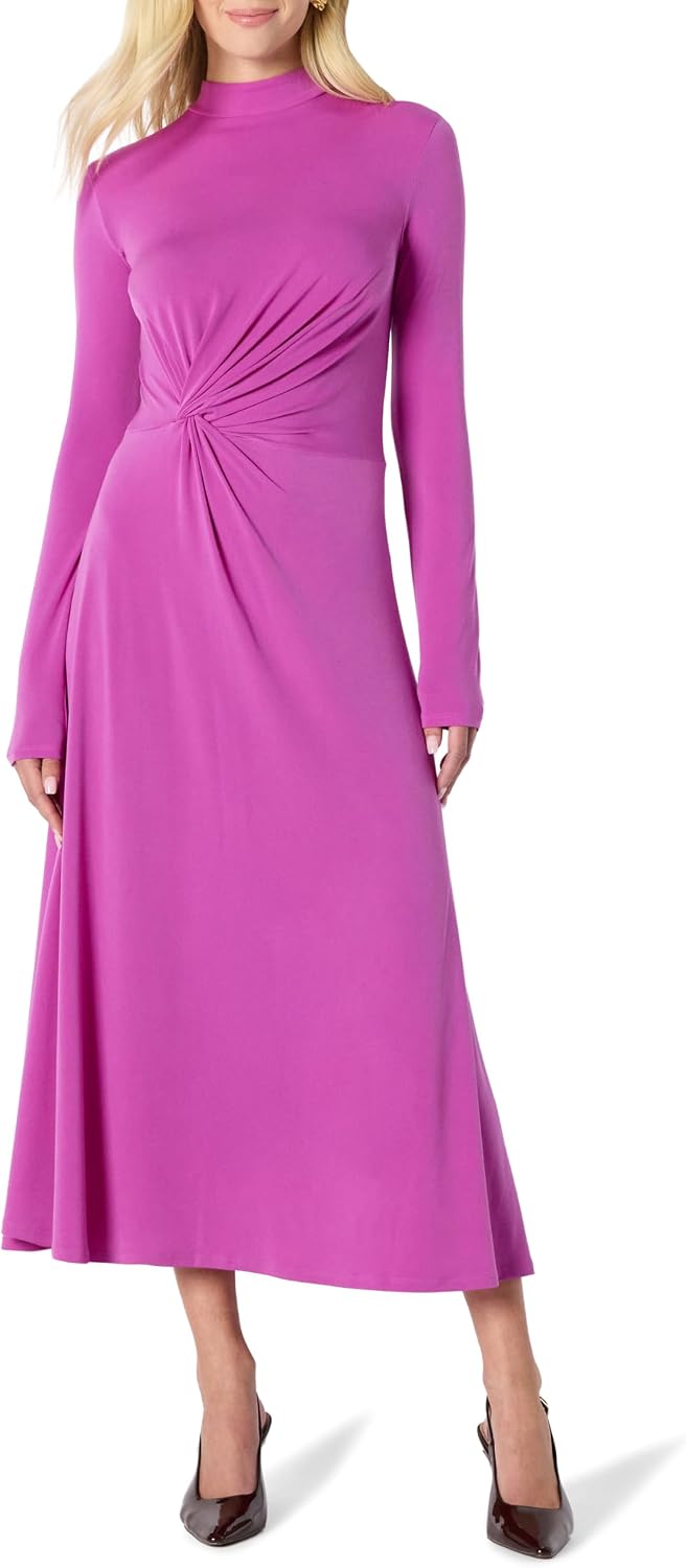 Detalle de Amazon Essentials Long Sleeve Fit-and-Flare Dress