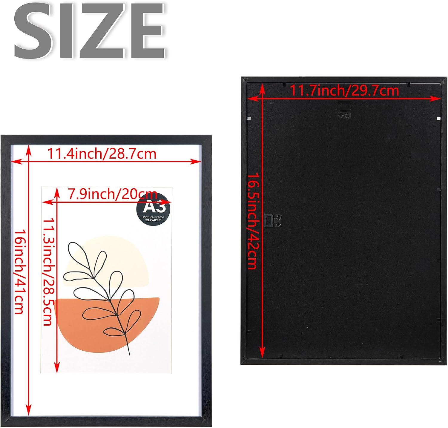 Thumbnail 6 de KAIWIN Picture Frame A3 21x30 cm with Mat