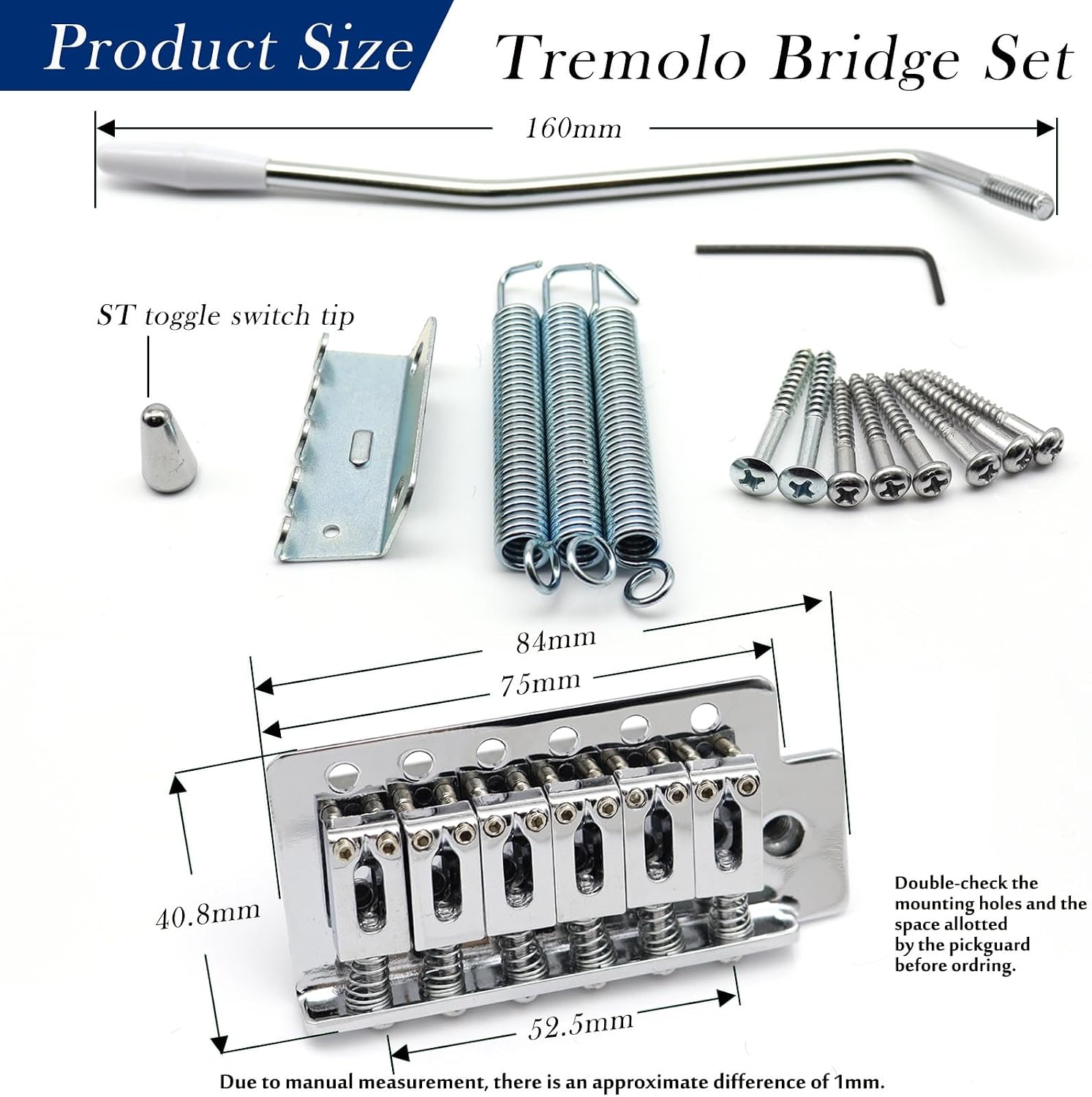Detalle de ST Guitar Tremolo Bridge 52.5mm