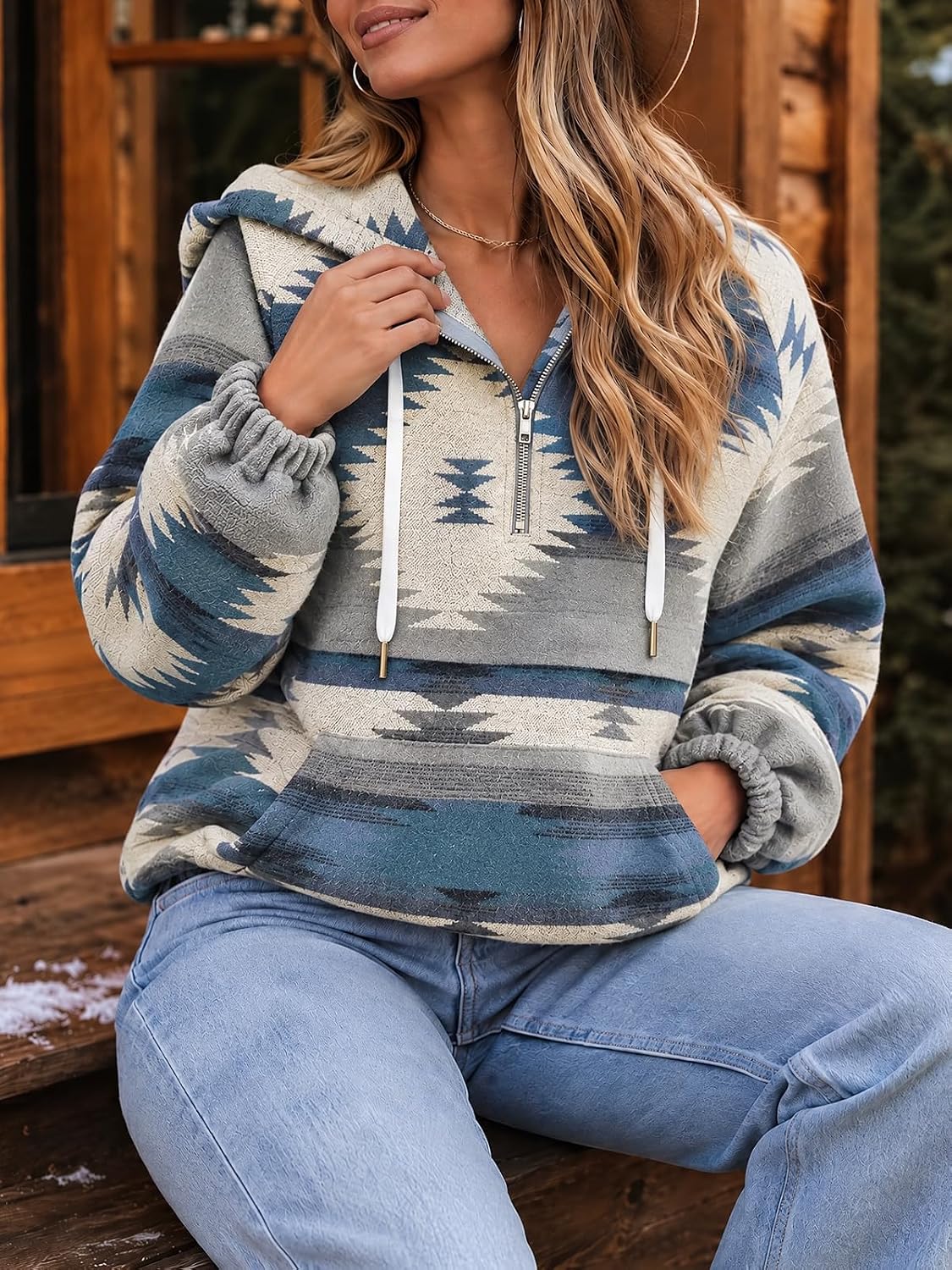Detalle 1 de Fessceruna Women's Western Hoodie in Polyester
