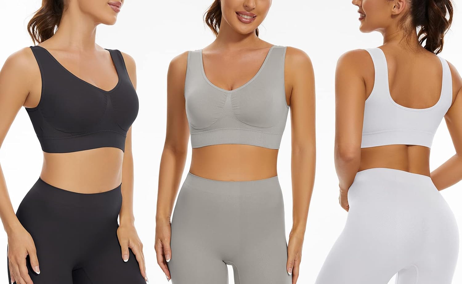 Detalle 1 de Lemef 3-Pack Seamless Sports Bra