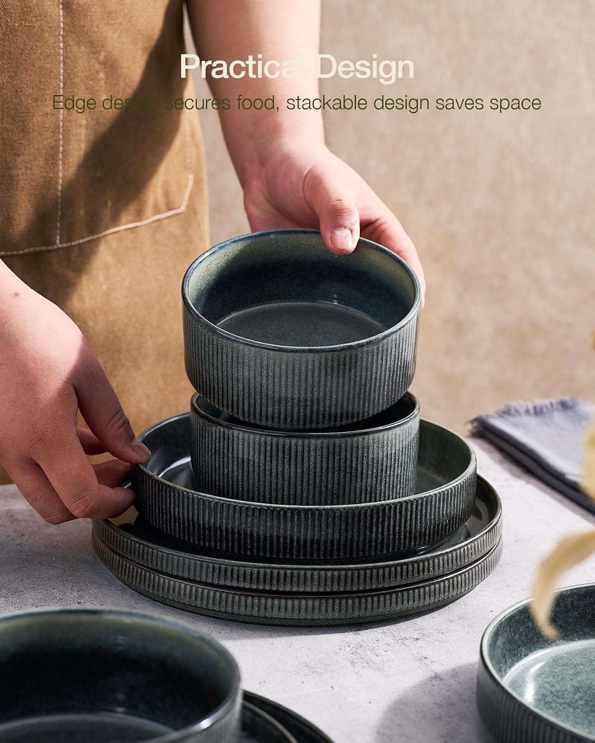 Thumbnail 5 de Famiware Star Dinnerware Set 12pc stoneware 🍽