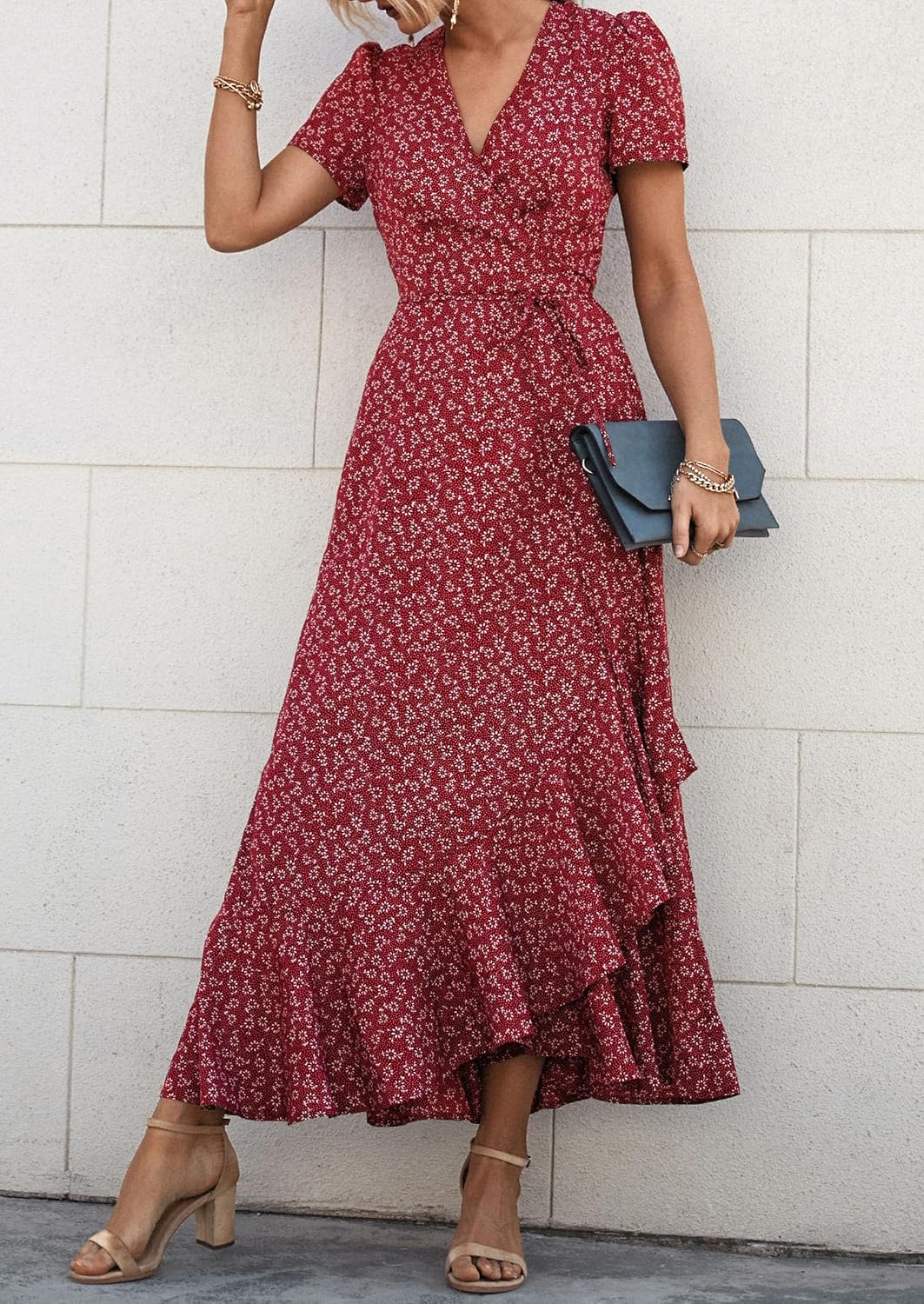 Thumbnail 4 de PRETTYGARDEN Boho Floral Maxi Dress