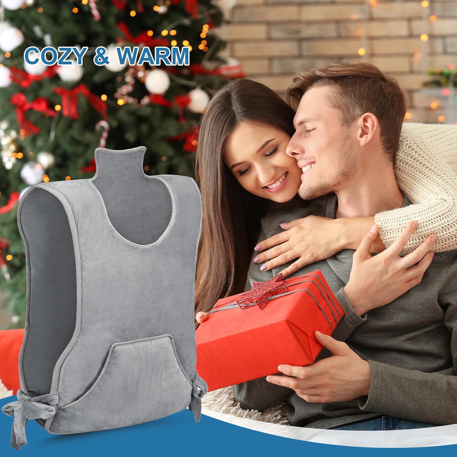 Thumbnail 5 de Nalezuns Heizkissen für Rücken, Schulter & Nacken mit Front- und Rückheizung, 6 Heizstufen, Auto-Off Timer