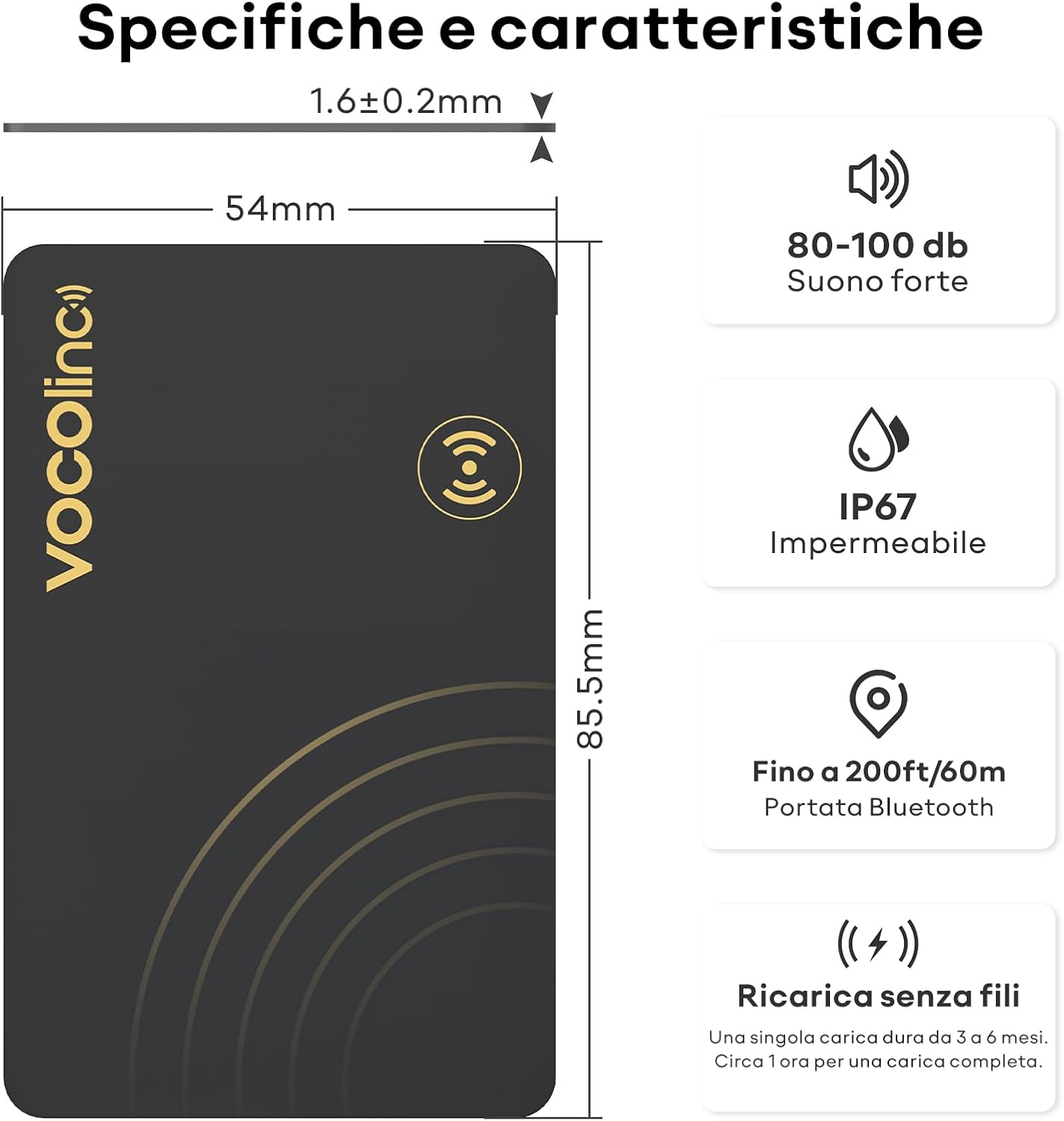 Thumbnail 6 de VOCOlinc Wallet Tracker Thin 1.6mm: localizza il portafoglio con Dov'è su iOS