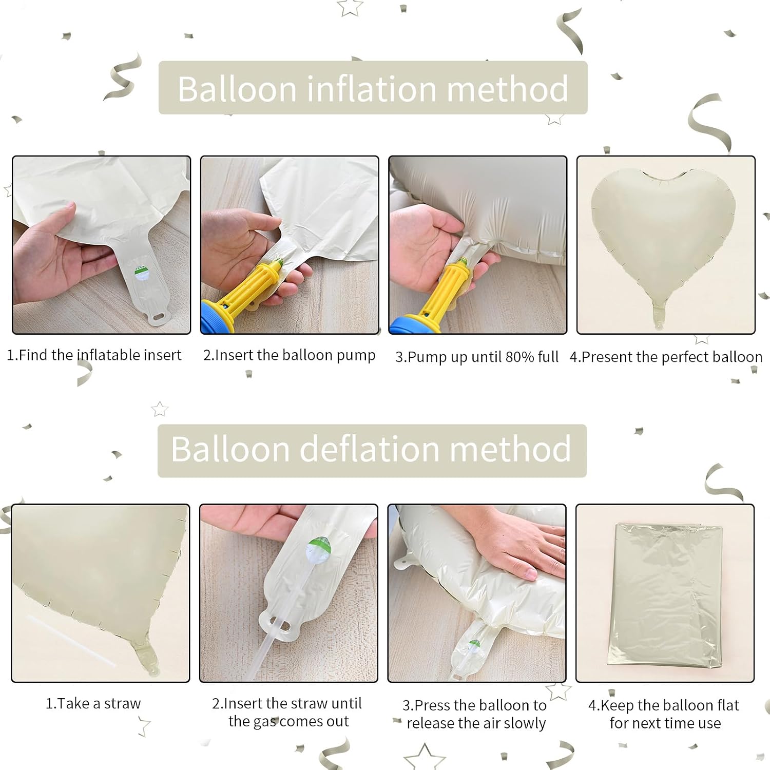 Detalle de Heart Foil Balloons, 18-Inch