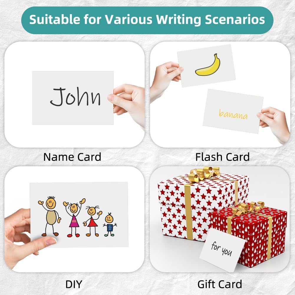 Thumbnail 5 de OFFCUP lot de 108 cartes postales vierges A6 double face 15×10 cm pour impression et écriture