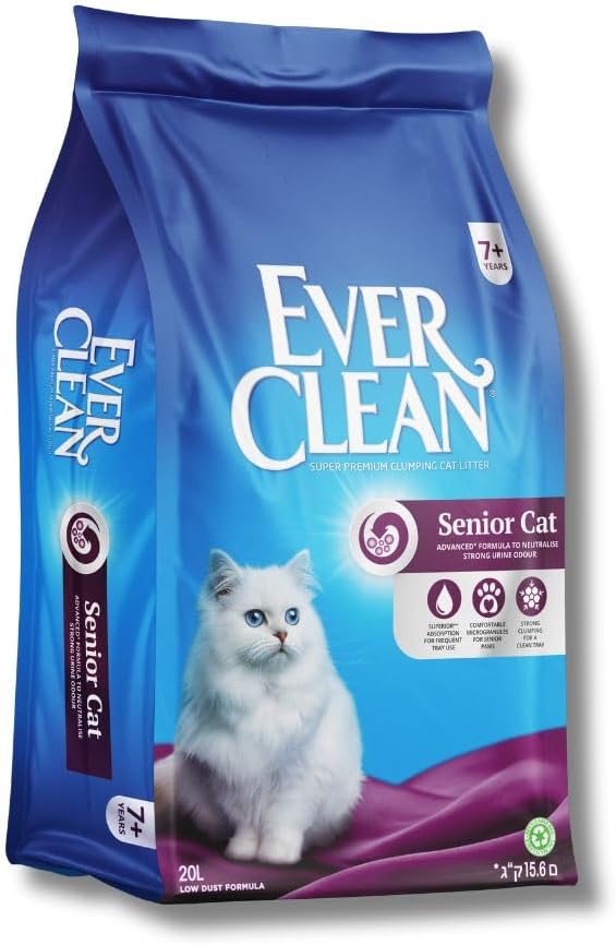 Detalle de Lettiera Ever Clean Senior Cat — lettiera agglomerante per gatti anziani, 20 L
