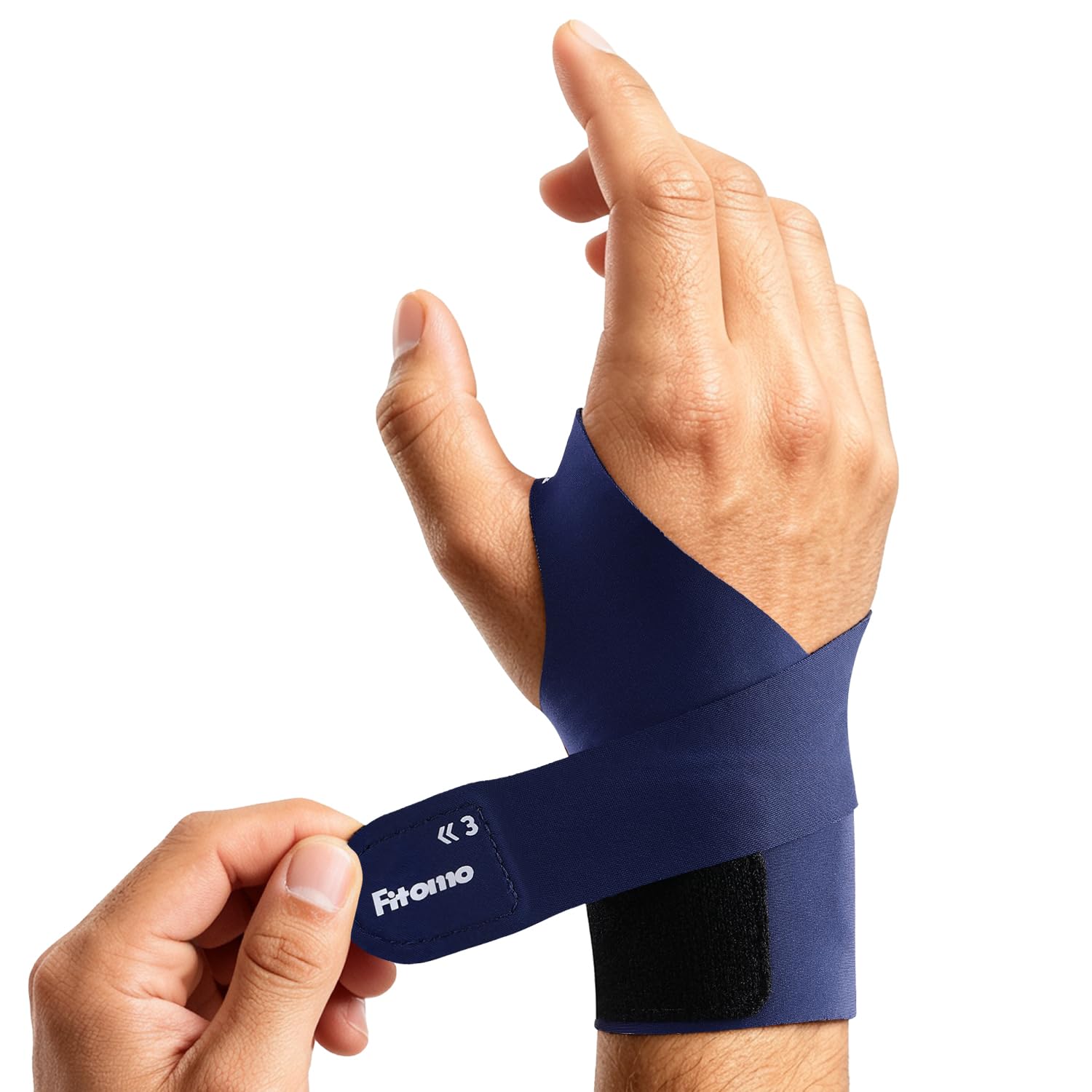 Detalle de Fitomo SKPW15 polsbandage voor de rechterpols, verstelbaar en ademend