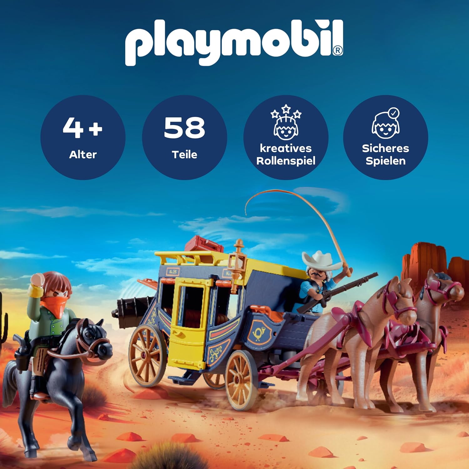 Thumbnail 1 de PLAYMOBIL Promo Pack: Postkutschenüberfall (71862) – Spielset ab 4 Jahren