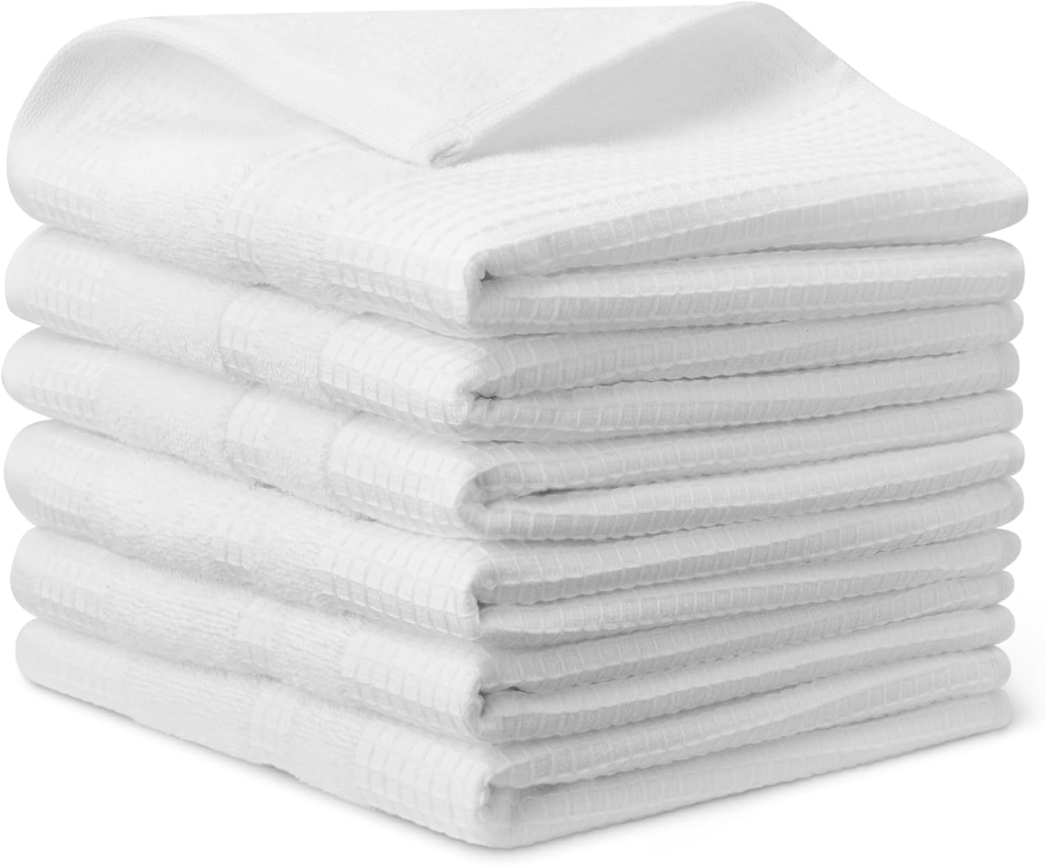 Thumbnail 6 de Amazon Basics 100% Organic Cotton Waffle Dish Cloths (Pack of 6) – Ultra Absorbent and Quick Drying