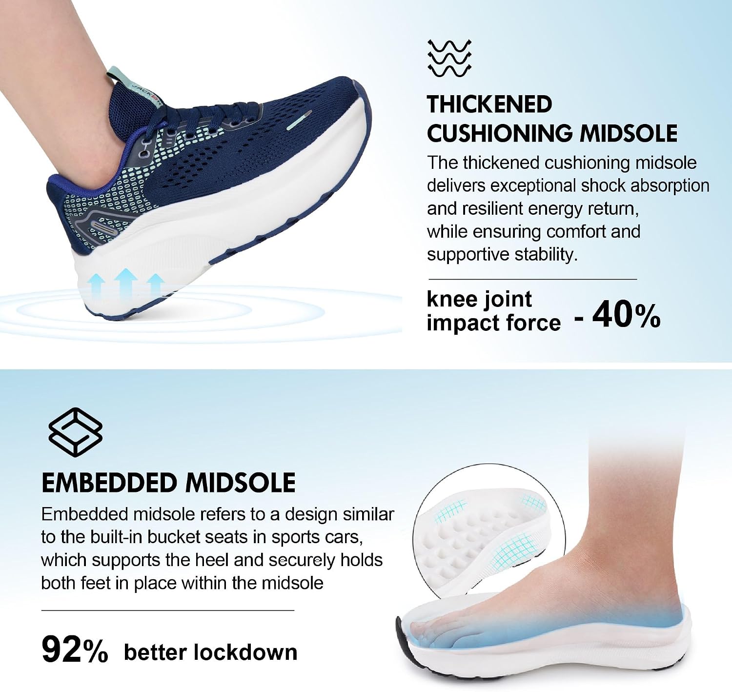 Detalle 2 de Wide Toe Box Arch Support Sneakers