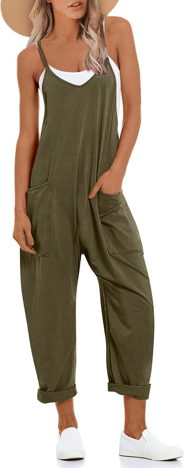 Detalle de UNIANKIYA One Piece Jumpsuits for Women — Casual Summer Overalls