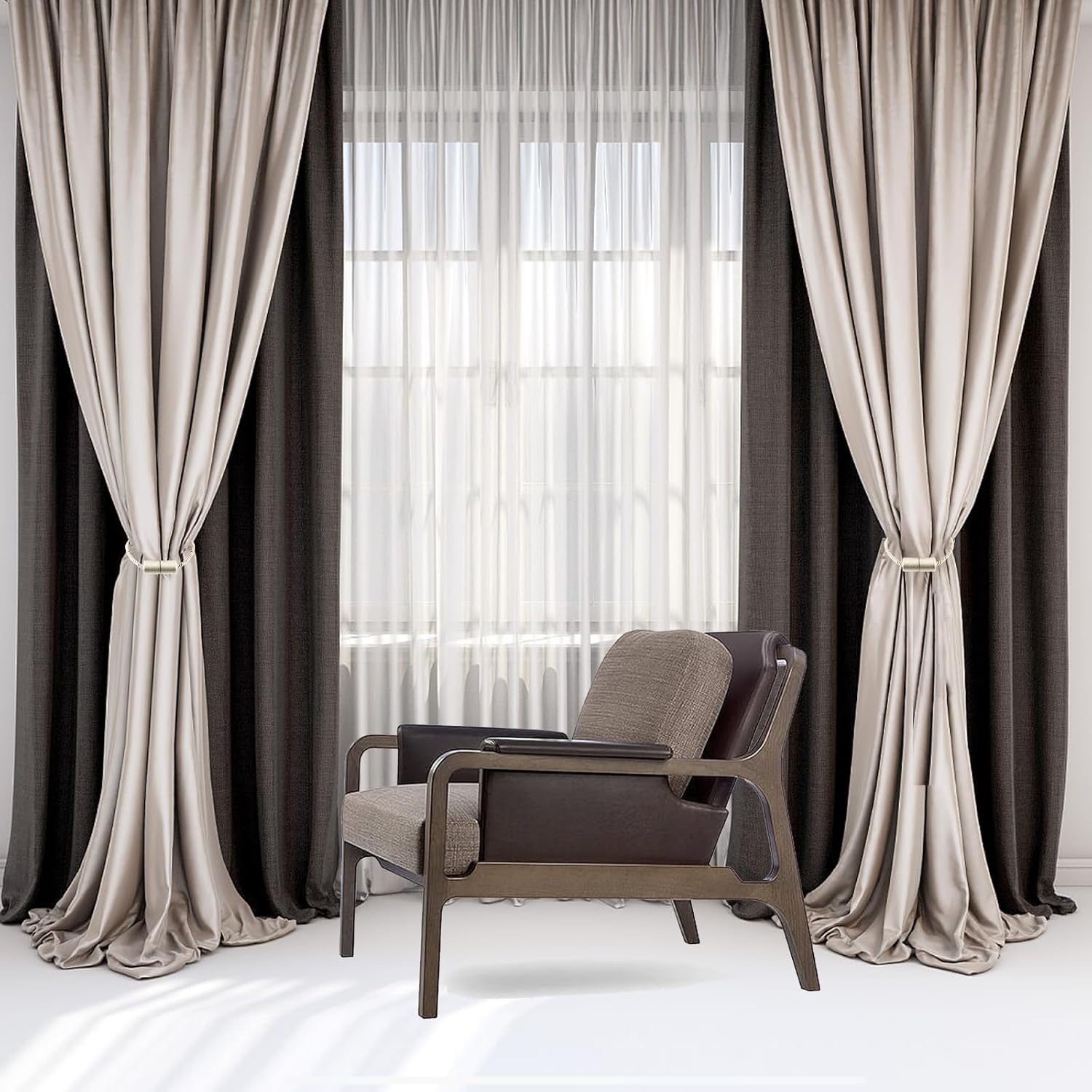 Thumbnail 5 de Milaloko Magnetic Curtain Tiebacks 6-pack 🪟