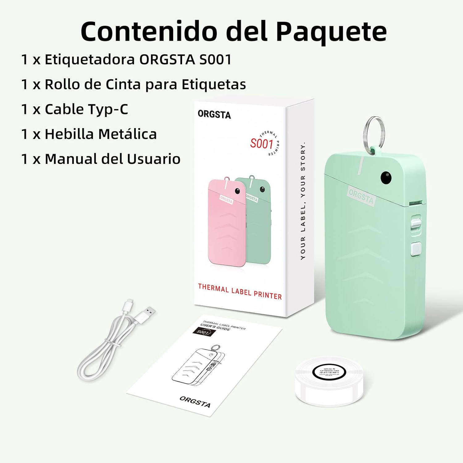 Thumbnail 6 de ORGSTA S001 Etiquetadora Bluetooth 2000 mAh