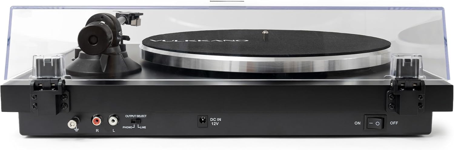 Detalle de VULKKANO TD10 Platine Vinyle avec Bras de Précision et Préampli Phono Intégré