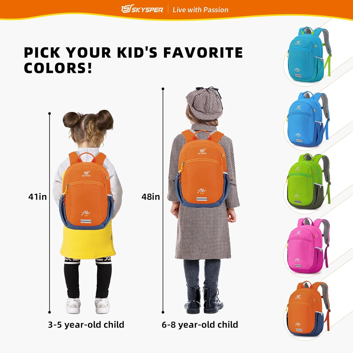 Thumbnail 6 de SKYSPER Kinderrucksack 10L – robuster Wanderrucksack mit Brustgurt für Jungen & Mädchen