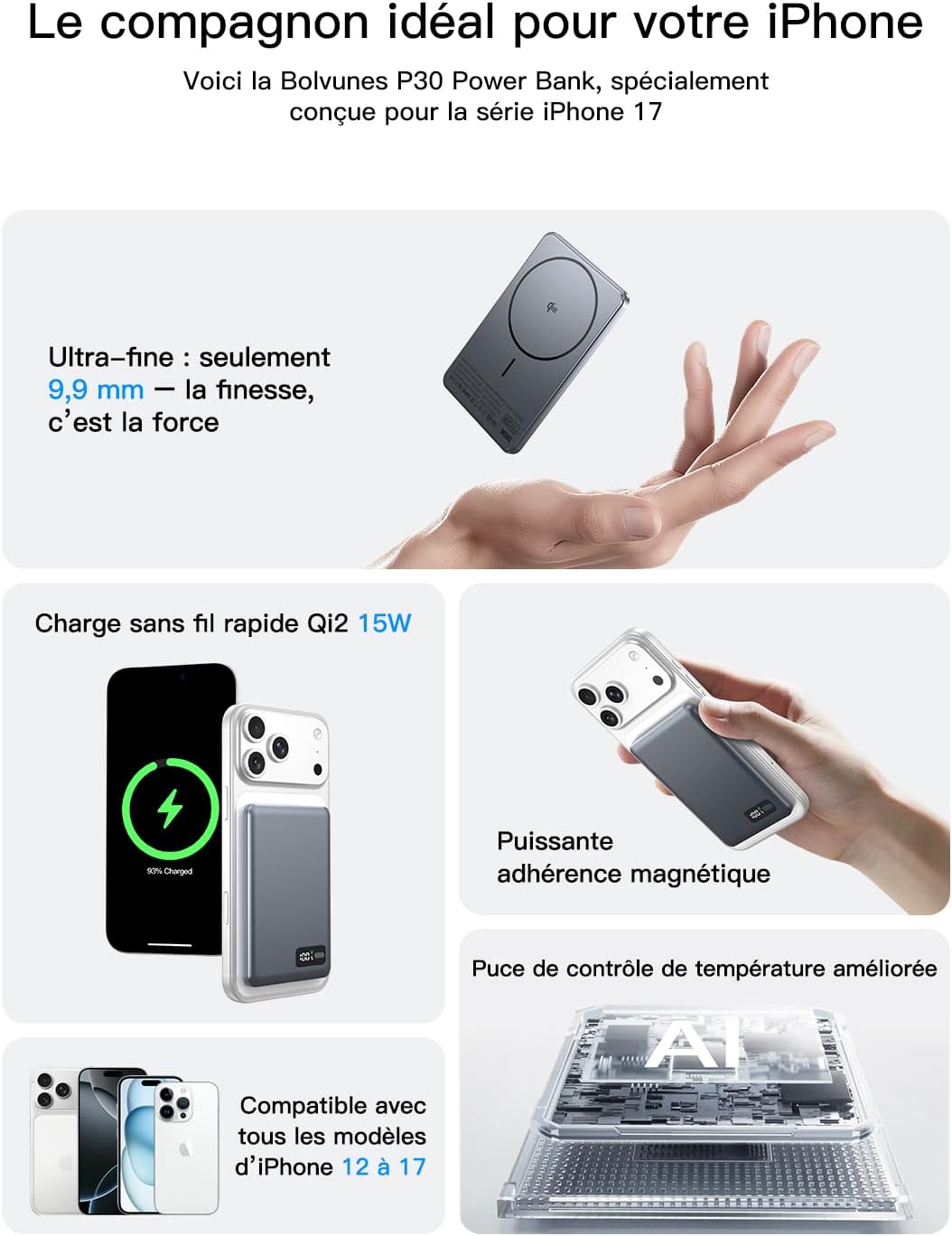 Thumbnail 6 de Batterie Externe MagSafe 5000mAh pour iPhone