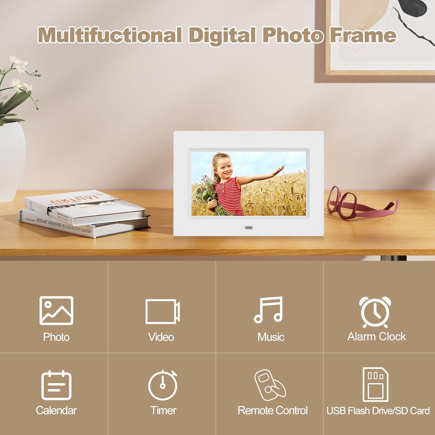 Thumbnail 2 de Digital photo frame with 7 inch IPS display