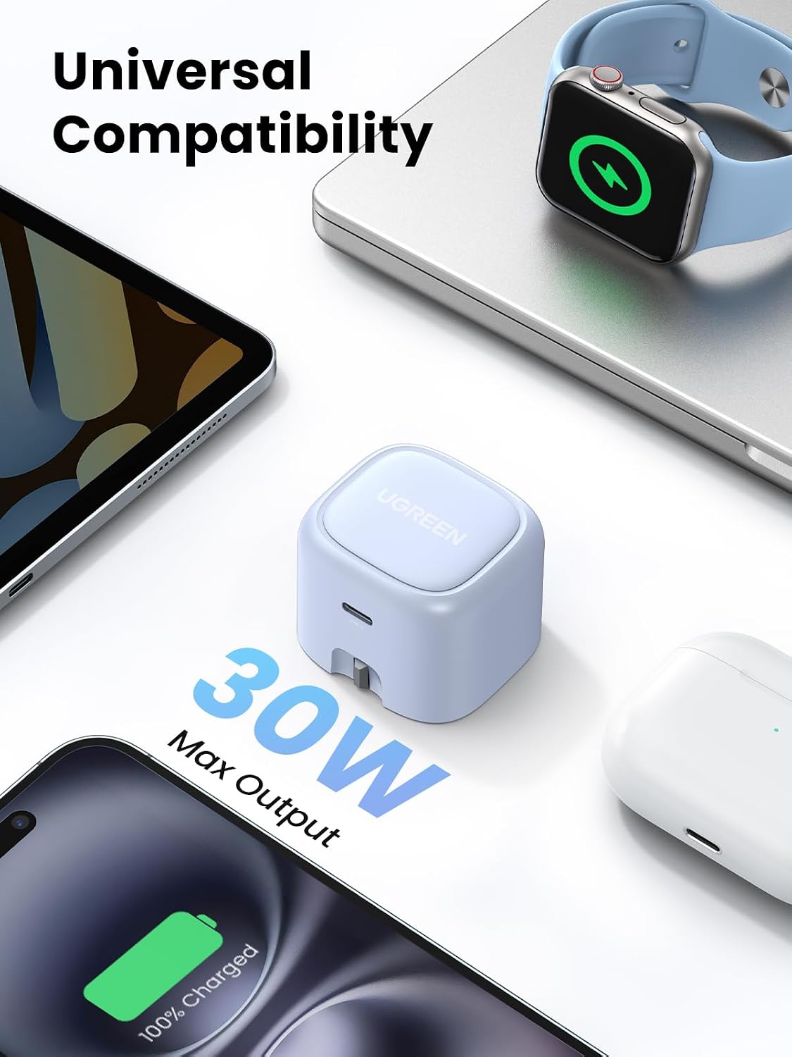 Detalle de UGREEN Nexode 30W USB-C charger