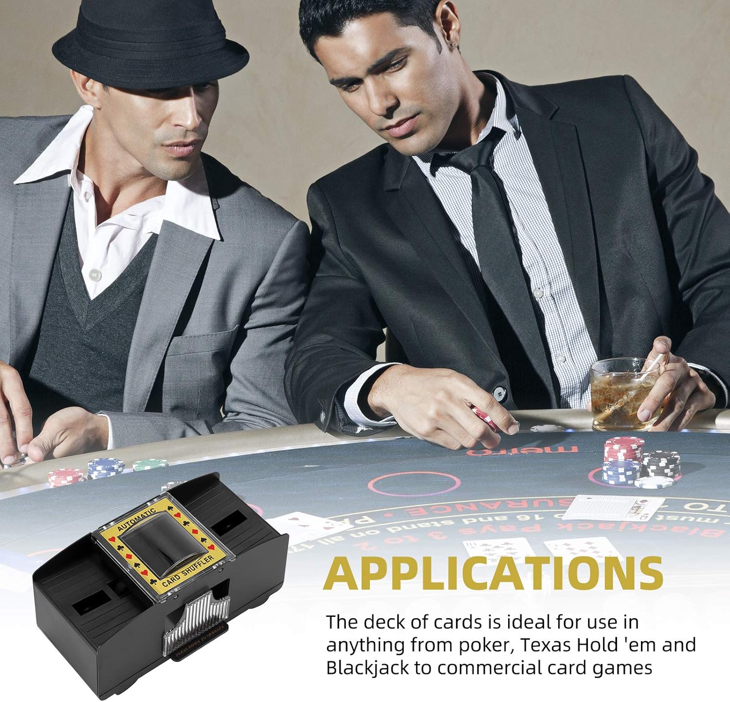 Detalle 2 de ZONJIE Automatic Card Shuffler 2-deck 🎲