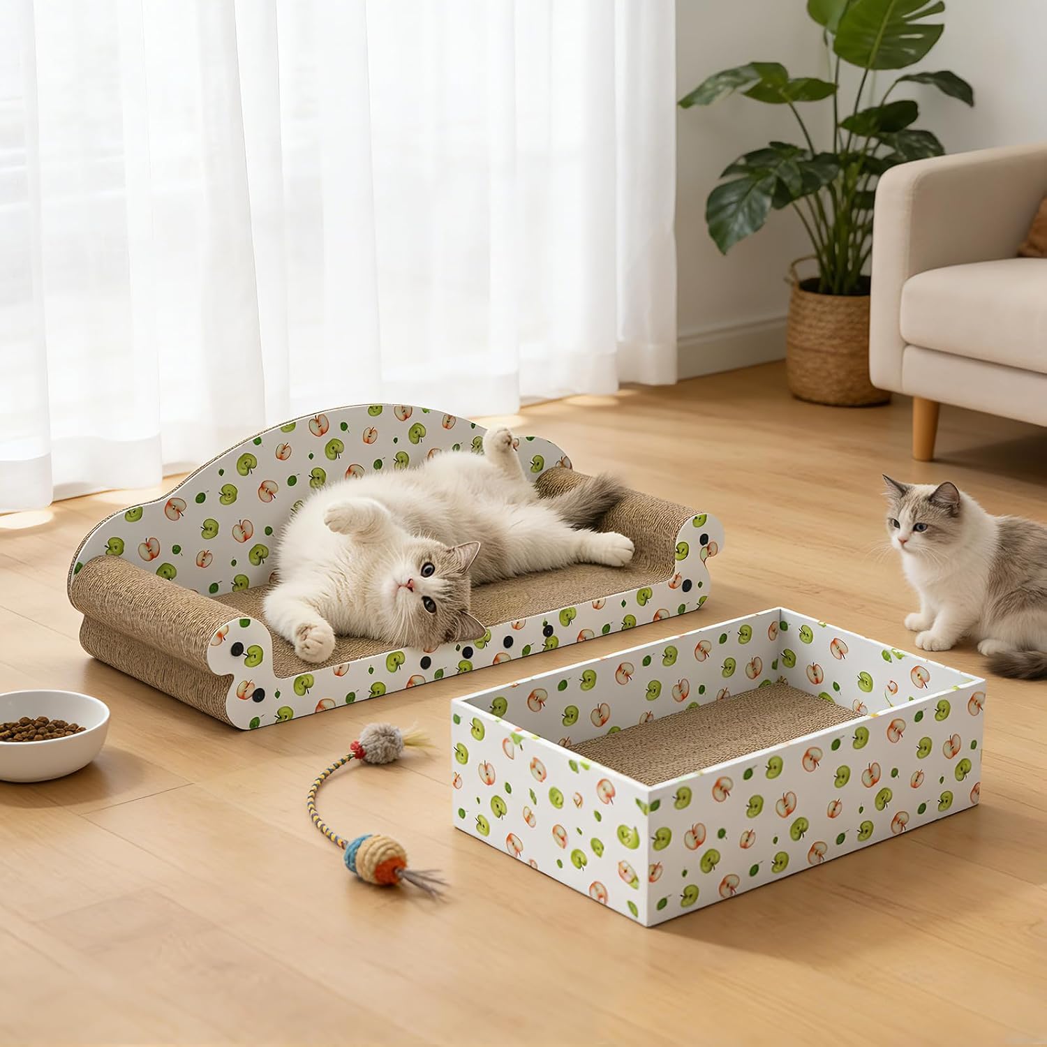 Thumbnail 6 de Cardboard Cat Scratcher Bed 27-Inch