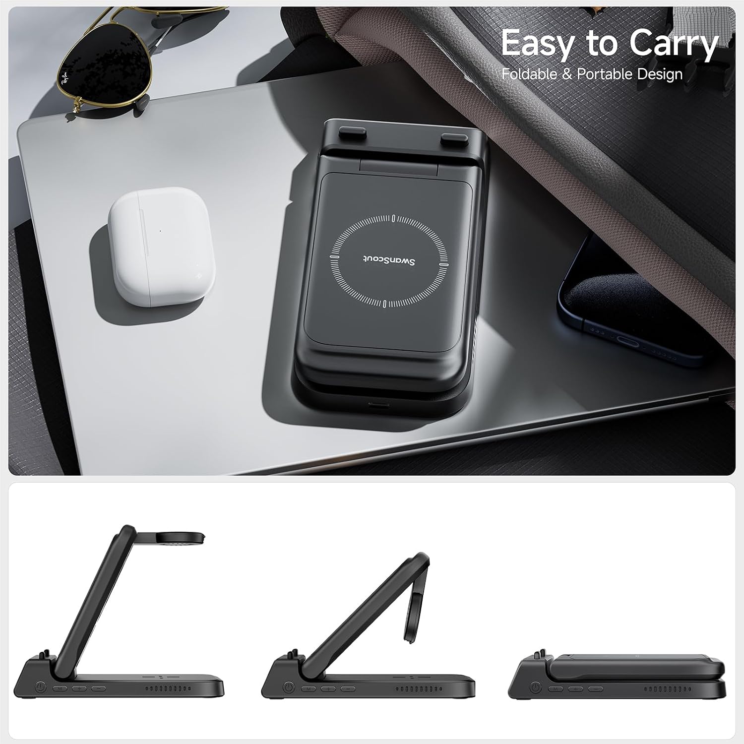 Thumbnail 6 de SwanScout 703A 3-in-1 wireless charger for iPhone