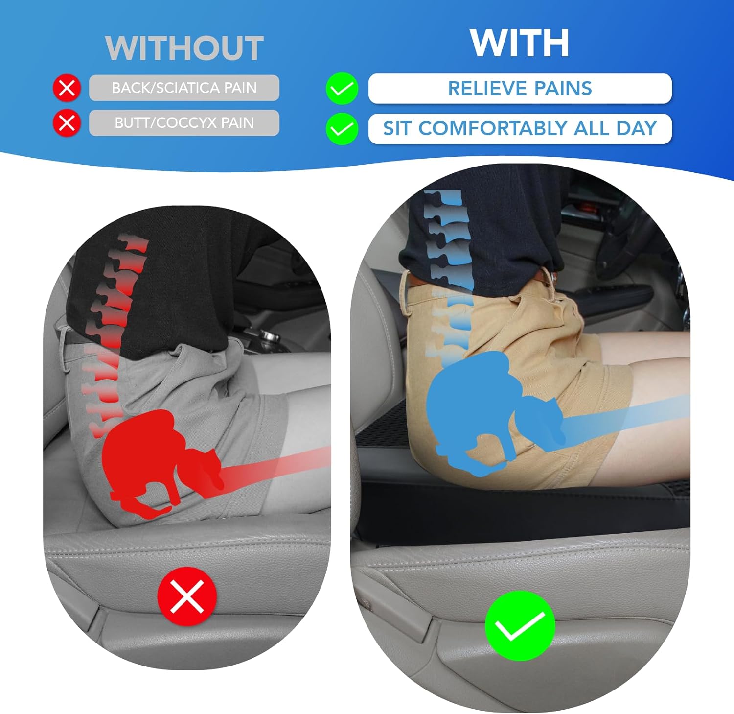 Thumbnail 2 de Lofty Aim Car Seat Cushion 2.5" Boost