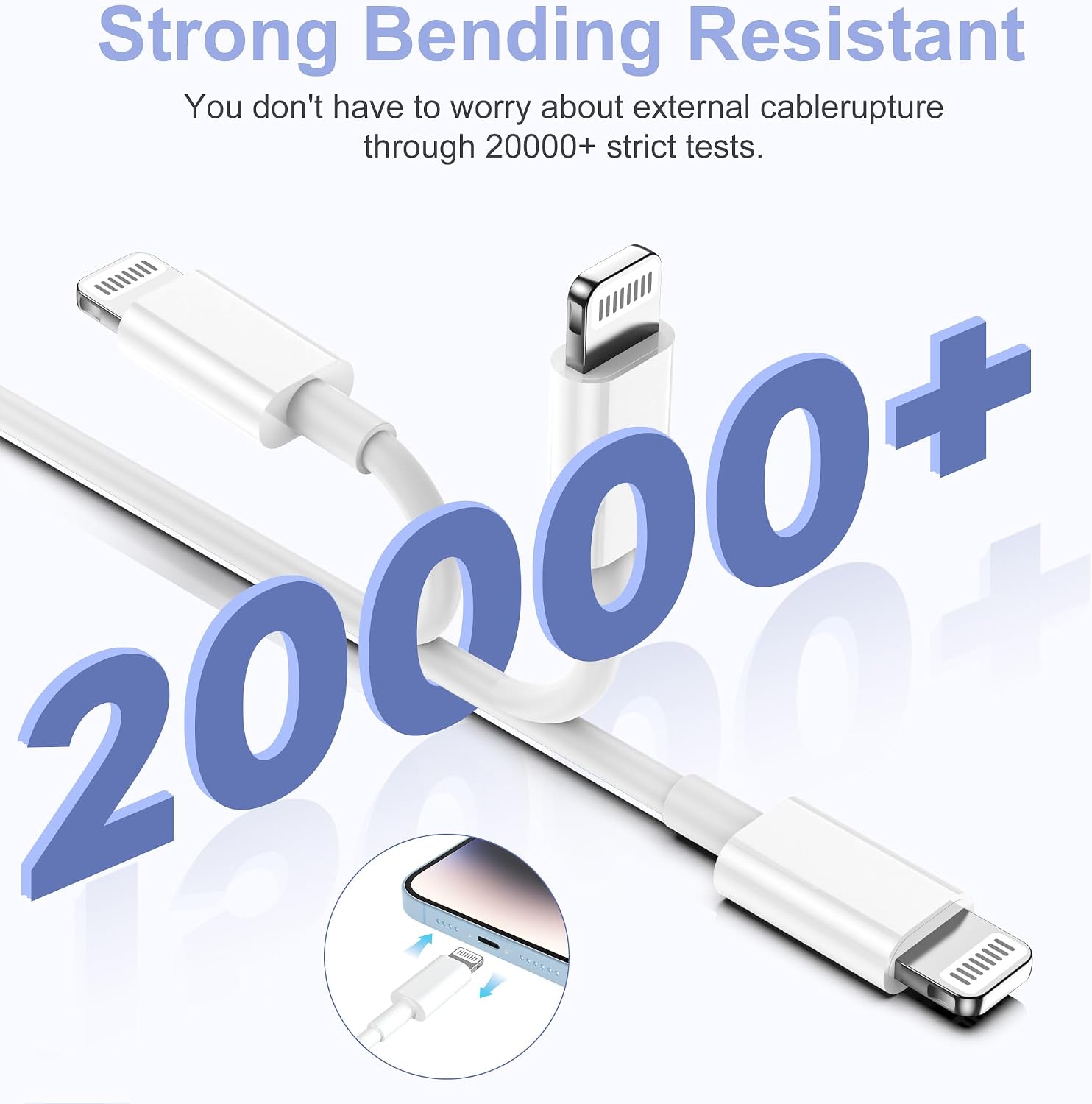 Thumbnail 6 de YBMTIGICS 002 USB-C to Lightningケーブル 2本セット PD急速充電・480Mbpsデータ転送